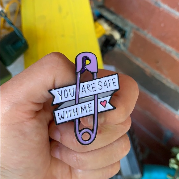 3/$15 You are safe with me Pin! - Picture 2 of 4